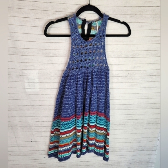 FREE PEOPLE RARE HEARTS SLEEVELESS TUNIC, SZ LARGE - Picture 2 of 14